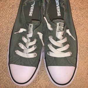 Army Green Slip-On Converse